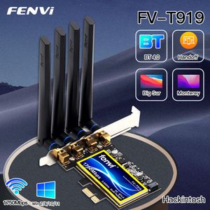 Network Adapters Fenvi T919 1750Mbps PCIe Desktop Wifi Card BCM94360 For MacOS Hackintosh 802.11AC Bluetooth 4.0 Dual Band Wireless Adapter Win10 230701