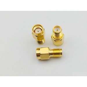 Outils de réseautage 100 pièces SMA femelle Jack vers rp-sma mâle Center Rf adaptateur Coaxial livraison directe ordinateurs communications OTMPO