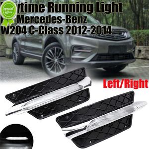 Nouveau 1 paire feux de jour LED feux de brouillard DRL 2048851453 2048851353 pour mercedes-benz W204 Mercedes classe C 2012-2014