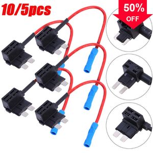 Nouveau 10/5 pièces porte-fusible de voiture moyen petit Mini taille ajouter un circuit TAP adaptateur Micro Standard ATM fusibles à lame pour voiture moto fourgonnettes