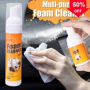 Nouveau 100/30 ml Auto mousse nettoyant siège intérieur de voiture en cuir dépoussiéreur multi-usages nettoyage mousse Spray collant saleté outils de lavage