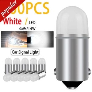 Nouveau 100 PCS Voiture Ba9s Socket H6W T4w 2835 SMD 2 LED Auto Wedge Marker Lights Intérieur Lecture Dôme Ampoule DC12V Blanc Lampes De Haute Qualité