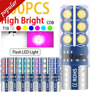 Nouveau 100PCS T10 2825 192 LED Flash Super Lumineux Ampoule W5W Lampes 6000k Blanc Ambre Jaune Rouge 5W5 12V Marqueur De Voiture Wedge Feux De Dégagement