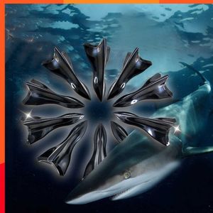 Nuevo 10 Uds Universal techo trasero aletas de tiburón Spoiler Wing Kit coche techo Spoiler parachoques Spoiler Shark Fin difusor Vortex generador
