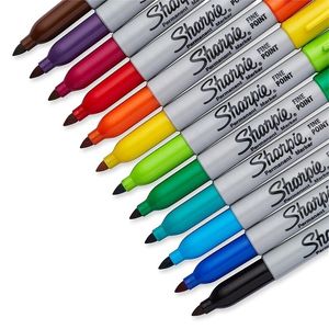 Nuevo 1224 PCS Set Sanford Sharpie Oil Marker Pens Markers Colored Colored Marker Permanente Color Pappled Papplelery 1 mm Nib 20120