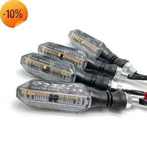 Nouveau 12 Led Moto Clignotants Indicateur D'écoulement D'eau Flèche Clignotant Lampes Étanche pour Honda Yamaha Hayabusa Cafe Racer