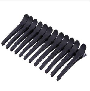 NEW 12pcs Hairdressing Black Section Clamps Hair Clips Plastic Pro Hairdressing Hairpins Cutting Salon Hair Styling Tools Wholesale