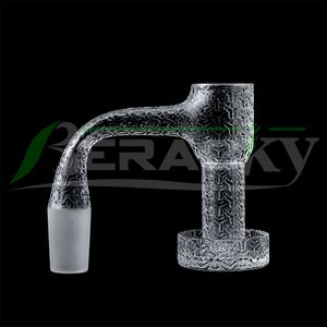 Beracky Sandblasted Full Woud Fumer Terp Slurper Quartz Banger 20 mmod entièrement soudé sans couture