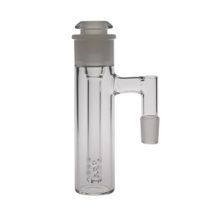 Saml Glass 15,5 cm Récupérateur de cendres en verre pour diffusion de bangs / pomme de douche / percolateur à 3 trous Pipe à eau pour fumer Taille du joint femelle 18,8 mm PG3058 (MOD-Ash)