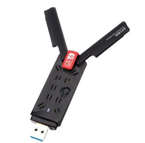 Nuevo adaptador WiFi 6 USB 3,0 de 1800Mbps 802.11AX 2,4G/5GHz receptor inalámbrico WiFi6 USB Dongle RTL8832AU compatible con MU-MIMO Win 7 10 11 para PC