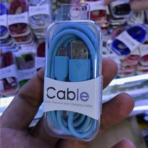 Nuevo 1M 3FT Cable tipo C Cables micro USB Android Tablet USBC Carga rápida Cable de datos del teléfono móvil Cable para Samsung S8 S9 NOTA S20 S21 Huawei con cajas de paquetes