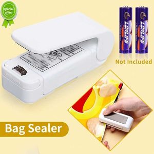 NUEVO 1 PC Portable Bag Seller Seller Package Clip de almacenamiento Mini Máquina de sellado Sello de pegatina práctica sin batería
