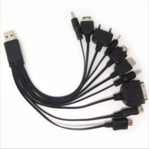 Nuevo 1pcs 10 en 1 Cable USB Micro USB Multi Carger para teléfonos móviles para LG KG90 Samsung Sony Teléfono