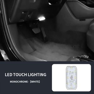 Nouveau 1 pièces voiture LED lumières tactiles USB lumière intérieure sans fil toit plafond lampes de lecture pour porte pied coffre boîte de rangement