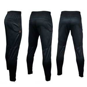 Nueva marca 2017 hombre deportivo deportivo entrenamiento de fútbol de fútbol sudor pantalones flacos gimnasios con pantalones casuales negros calientes