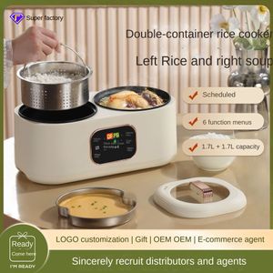 Nouveau cuiseur à riz à Double doublure 2023, écran tactile intelligent, marmite antiadhésive, cuisson de soupe domestique, Double usage, Double pièce, marmite chaude, cuiseur à riz