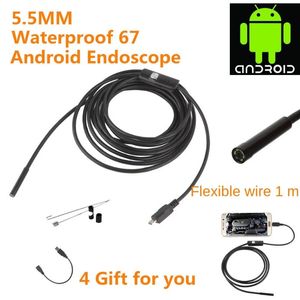 NOUVEAU 2024 5,5 mm Haute définition Android Mobile Phone Android Endoscope Video Industrial Pipeline Car Endoscope 1M