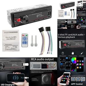 Nouveau 2024 Auto Electronics Car Radio Stéréo Player Bluetooth 1 Din Dig Digital Car lecteur mp3 60wx4 FM Radio Stéréo Audio Musique USB / SD avec INNE INTURE AUX