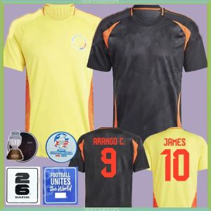 Nuevo 2024 Colombia Camisetas de fútbol visitante 10 Valderrama 23 24 FALCAO JAMES Inicio 24 25 Colombia Camiseta de fútbol CUADRADO Equipo nacional Hombres Niños Kit Camiseta De Futbol