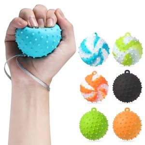 Nouveau 2024 Finger Grip Trainer Grip Grip Yoga Massage Ball Souiper Trainer Finger Exercice Carpal Expander Rehabilitation1.pour l'adhérence à la main