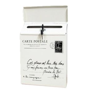Nuevo 2024 Vintage Wall Mount Bailbox Mail Carta retro Postal Box Box Basilboxes Imploudes Decoración del jardín Versieningen Voor Feest