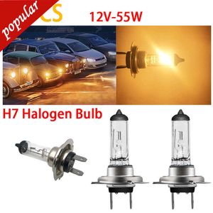 Nouveau 20 pièces H7 12V 55W Super lumineux blanc chaud antibrouillard ampoule halogène haute puissance voiture phares avant lampes Auto Source de lumière parking