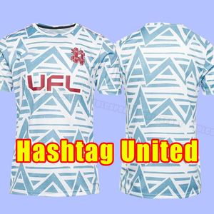 Nuevo 23 24 Hashtag United F.C. Camiseta de fútbol Cade-Watts 2023 2024 Camiseta de visitante Sam Alcott Hombres Camisetas de fútbol Tops Spencer Irving Andy