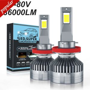 Nouveau 2 pièces H7 H4 Led Canbus 30000LM phares de voiture H1 H8 H11 9005 HB3 9006 HB4 H3 LED ampoule Turbo lampe pour voiture 6000K 12V 24V pour camion