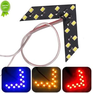 Nouveau 2x voiture indicateur LED ampoule rétroviseur Signal lumineux Auto/moto flèche panneau style lampe rouge bleu jaune 12V 12SMD