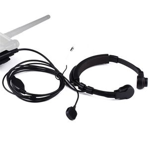 3.5mm réglable gorge micro écouteur Microphone caché acoustique Tube écouteur casque avec doigt PTT pour talkie-walkie