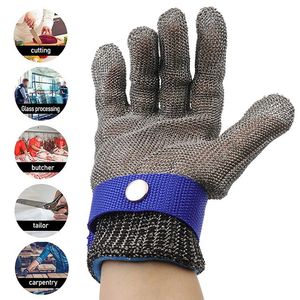 Nouveaux gants en fer métallique en acier inoxydable 316 gants résistants aux coupures en fil d'acier pur de qualité américaine A9