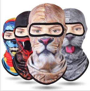 Nouveau 3D Animal Visage Masque Avec oreilles Sports De Plein Air Cap Vélo Vélo Pêche Moto Masques Ski Balaclava Halloween chapeaux