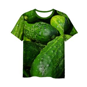 Nueva camiseta informal con estampado 3D de comida rápida a la moda para hombres y mujeres, camiseta de talla grande S-7XL 018
