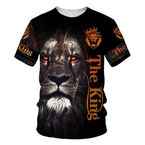 Nueva camiseta con estampado 3D de tigre a la moda para hombres y mujeres, chándales con cuello redondo, camiseta de talla grande S-6XL Harajuku0013