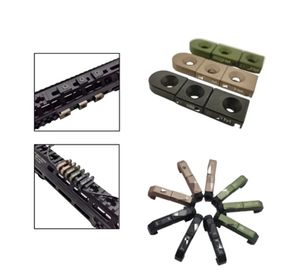 Nouveau 3 pièces/ensemble M-LOK système de guidage de fil câble gestion Rail couverture Picatinny Rail gestion fil Guide queue fixe