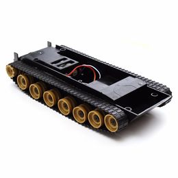 NUEVO 3V ~ 7.4V Rc Tank Smart Robot Tank Car Chasis Kit Rubber Track Crawler Kit para Arduino SCM 201208