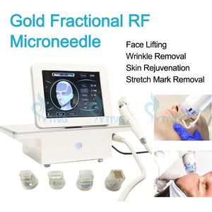 Nuevo 4 puntas RF fraccional Microneedling RF máquina Microneedle antiarrugas eliminación de cicatrices de acné equipo de belleza de radiofrecuencia