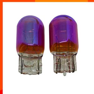 Nouveau 40 pcs T20 7443 7440 12 v 21 W Sidelight voiture ampoule halogène lampe voyant d'avertissement tournant auto Naturel Verre Diadème Chrome Ambre 5000 K