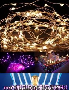 NOUVEAU 4M LED Batterie Cordes 5M 10M Mini LED Fil De Cuivre Guirlande Lumineuse AA À Piles Fée Fête De Mariage Clignotant LED De Noël