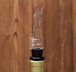 Nouveau 50pcs acrylique aération verseur décanteur vin aérateur bec verseur Portable vin accessoires KD1