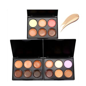 Nouveau 6 couleurs stéréo Contouring Correcteur Palette Mini défauts Correcteur Maquillage Cache-cache Couvre des cercles foncés Crèmes cosmétiques