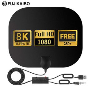 New 8K TV Antenna For Global Digital TV 1080P DVB-T2 Booster HD For RV outdoor Car antenna Indoor Free Channel TV FM Radio Antenna