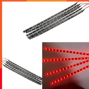 Nouveau 8 pièces rouge automobile LED barre lumineuse décorative SMD barre lumineuse voiture accessoires extérieurs outils