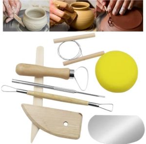 Nuevo 8 unids/set de herramientas artesanales, Kit de herramientas de cerámica DIY reutilizables, trabajo hecho a mano en el hogar, escultura de arcilla, herramientas de dibujo de moldeado de cerámica, venta al por mayor HH