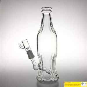 Nouveau 9 pouces verre eau bangs avec 14mm mâle épais Pyrex Unique Bong Soda Bouteille Style Heady Verre Recycleur Bécher Bong pour Fumer