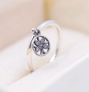 Nuevo Anillo de Plata de Ley 925 con árbol genealógico, joyería apta para compromiso, amantes de la boda, anillo de moda 8093264