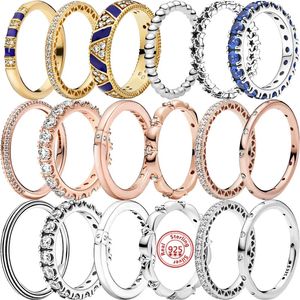 Nouveau 925 argent sterling, or rose, argent or or trois couleurs bague bijoux pour femmes accessoires de mode fret de gros gratuit