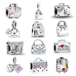 Nouveau 925 Sterling Silver Silver Fashion Bag Collection Pendentif Amulette pour Pandora Original Mesdames Bijoux Bracelet DIY Magnifiquement Fait