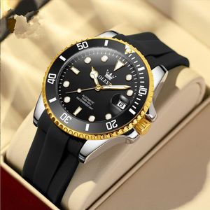 Nouveau a1 cadeau hommes montres luxe wist mode cadran noir avec calendrier bracelet en caoutchouc quartz hommes montre relogio masculino horloge