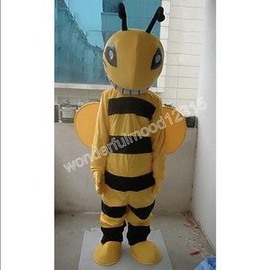 Nuevo personaje adulto Lindo nuevo estilo Bee Mascot Costume Halloween Christmas Dress Full Body Props Outfit Mascot Costume